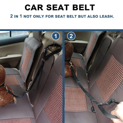 Pet Safety Car Seat-Belt, Nylon, Adjustable