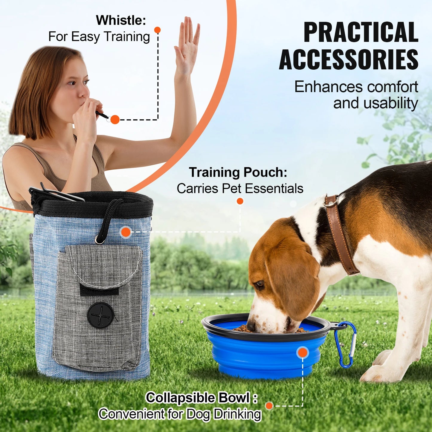 Dog Agility Training Equipment 5PCS Set With Bag