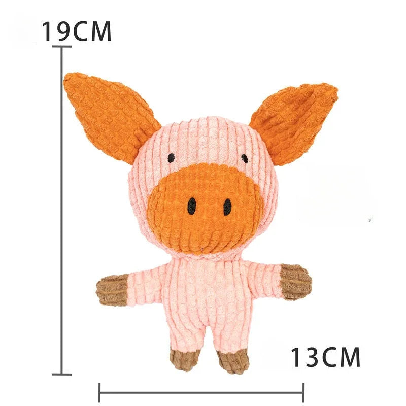Plush Companion Dog Toys. Bite Resistant.
