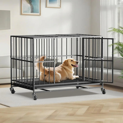 48 Inch Heavy Duty, Steel, Dog Crate,