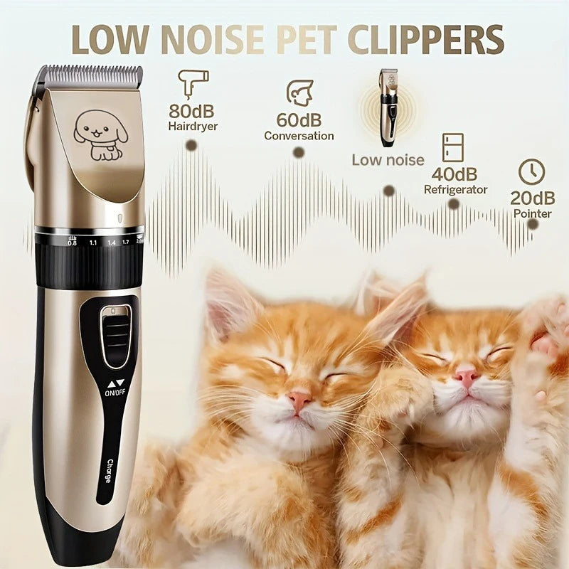 Pet-Hair, Precision Electric Trimmer Kit--Dogs, Cats, Rabbits, other Pets.