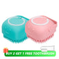 Pet Bath-Brush Silicone Shampoo Scrubber