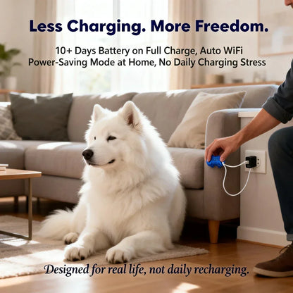 GPS Pet Tracker For Dogs Cats With Unlimited Tracking And Built-in Sim0-- Subscription Required