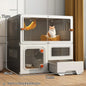 Luxury Indoor Cat Cage Household with Litter Box.