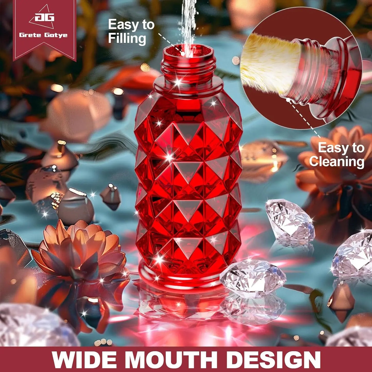 Glass Hummingbird Feeder, 25 Ounce with Perch