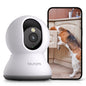 Indoor Home Monitoring-Security Camera 2K, Home Security Camera for Dog/Elder, Security Camera with One-Touch Call Update A31S-2pc