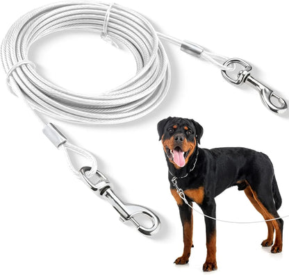 Double-headed Dog Tie Out Cable Leash