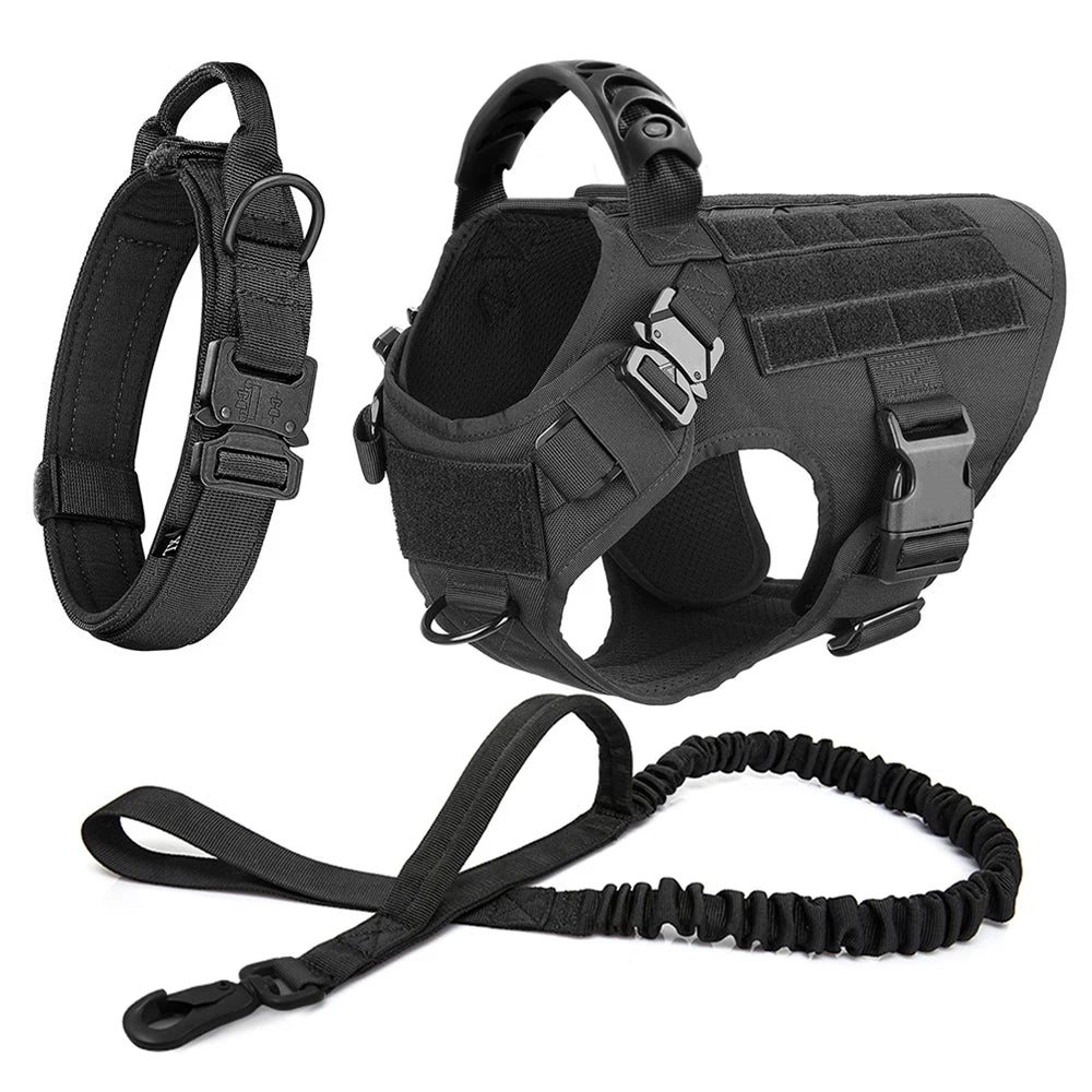 Large Dog Harness. Optional Collar & Leash