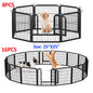 Outdoor/Indoor Foldable Metal Pet Playpen With Door