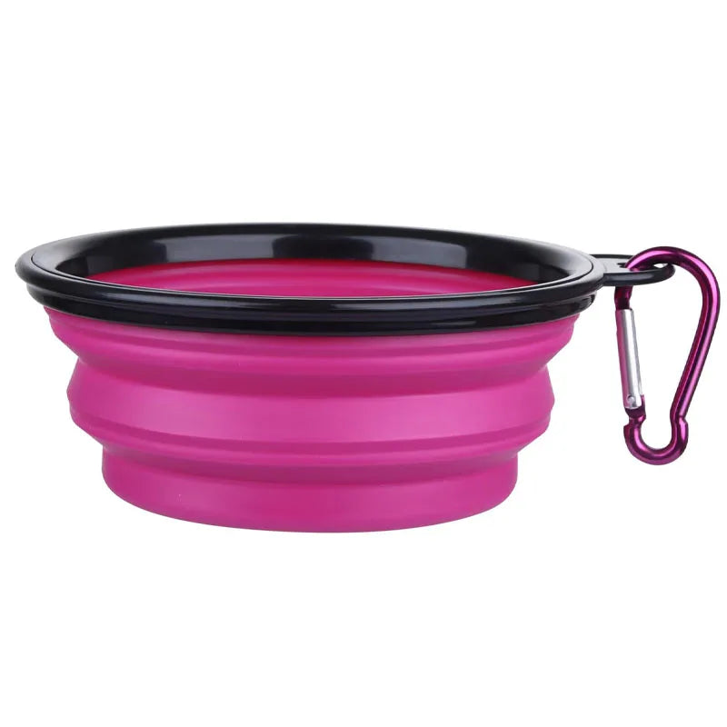 Folding Portable Silicone Pet Food Bowl
