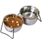 Cat and Dog Elevated Food And Water Bowls.