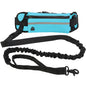 75Inch, Hands Free, Reflective Dog Leash With Waist Pack.