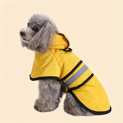 Adjustable Waterproof & Windproof Dog Raincoat. Medium & Large Dogs
