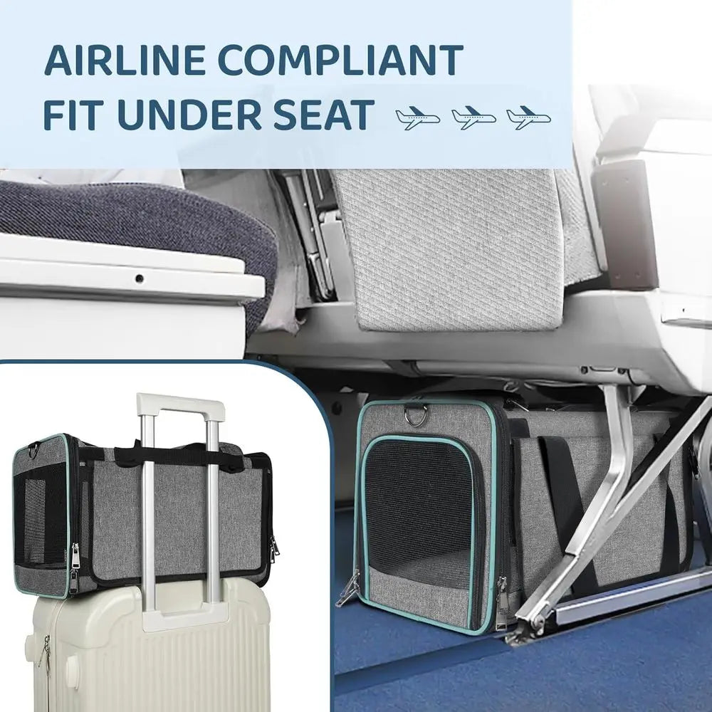 Airline Approved Pet Carrier for 15 lbs Pet.