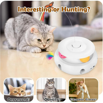 3-in-1 Interactive Cat Toys For Indoor Cats,