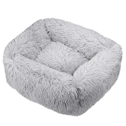 Luxury Dog Bed,  Square, Plush & Calming