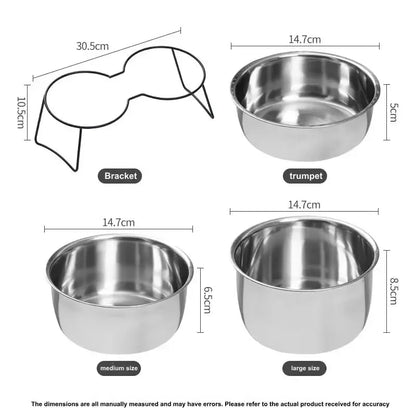 Cat and Dog Elevated Food And Water Bowls.