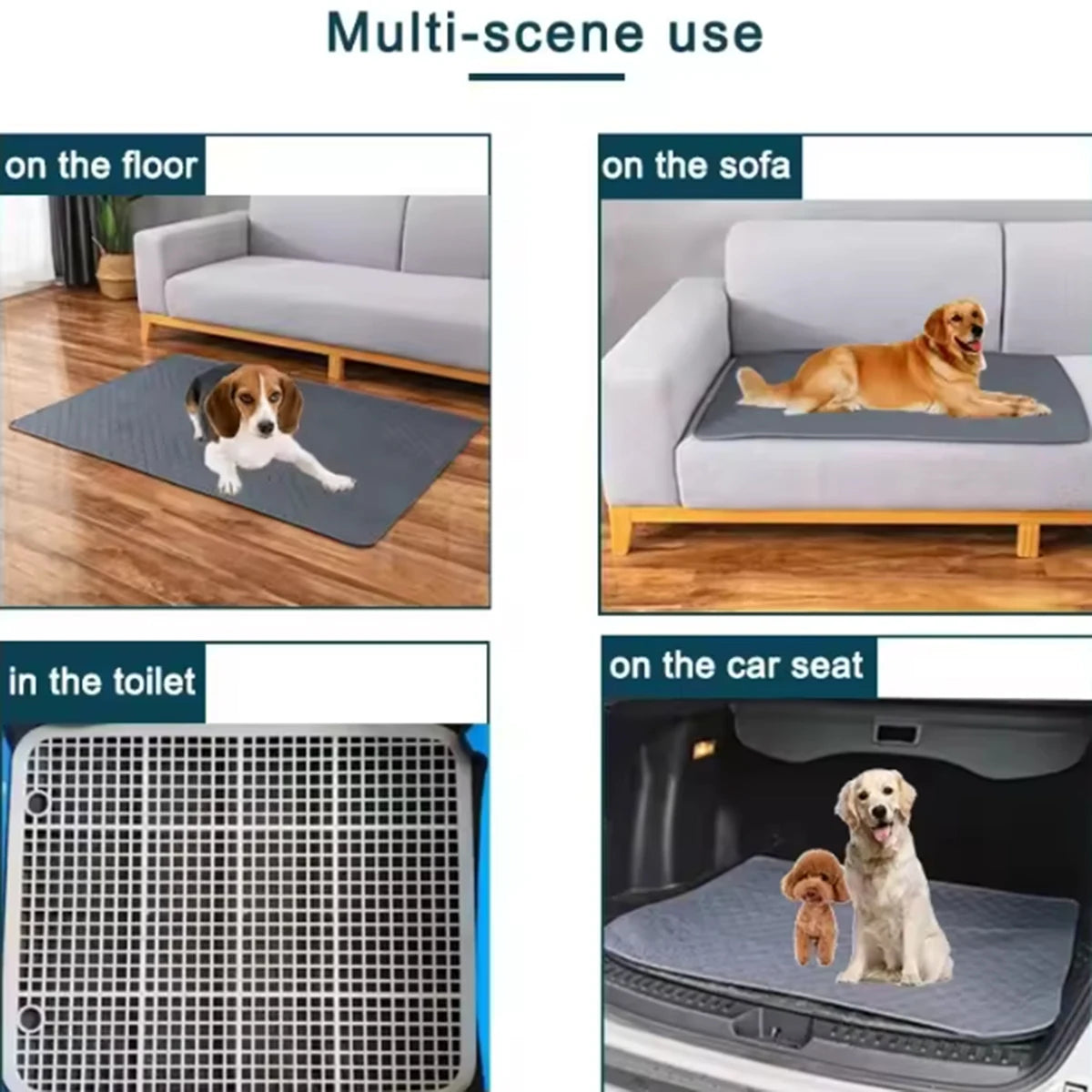 Dog Pee-Training Pad Reusable, Waterproof, Washable