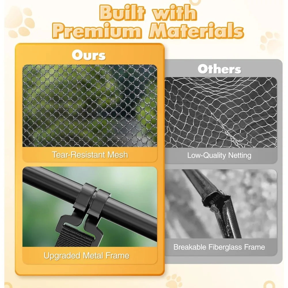 Extra Large, Indoor-Outdoor Cat Enclosure --Portable.