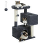 Three-Level Cat Tree Tower with Scratching Posts.