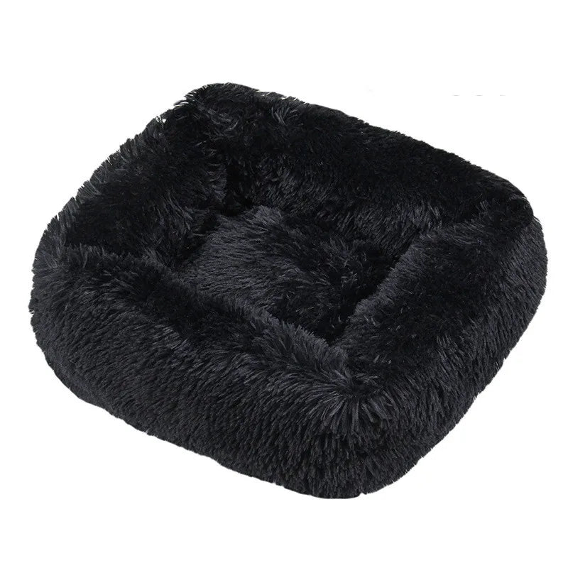 Luxury Dog Bed,  Square, Plush & Calming