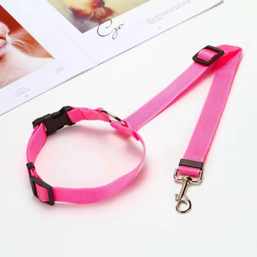 Pet Safety Car Seat-Belt, Nylon, Adjustable
