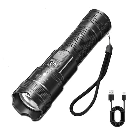 3-Pack Super Bright LED Flashlights, USB Rechargeable