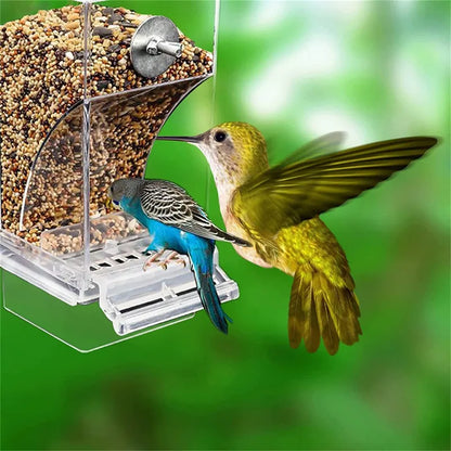 Acrylic No Mess Automatic Bird Cage Feeder