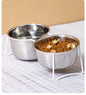 Cat and Dog Elevated Food And Water Bowls.