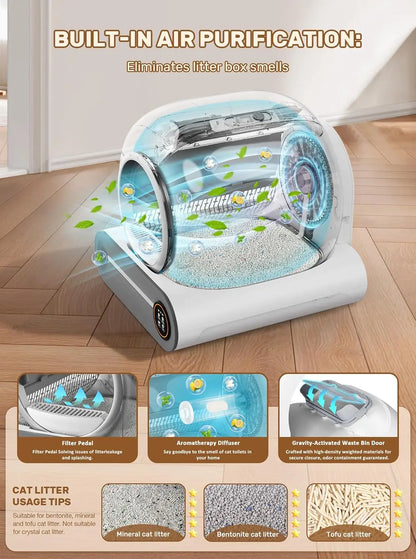 Automatic Self-Cleaning, Smart, Cat Litter Box