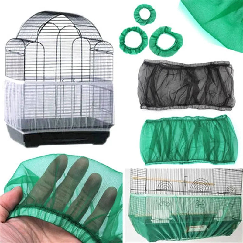 Mesh Seed-Catcher Skirt, Large, for Bird Cage