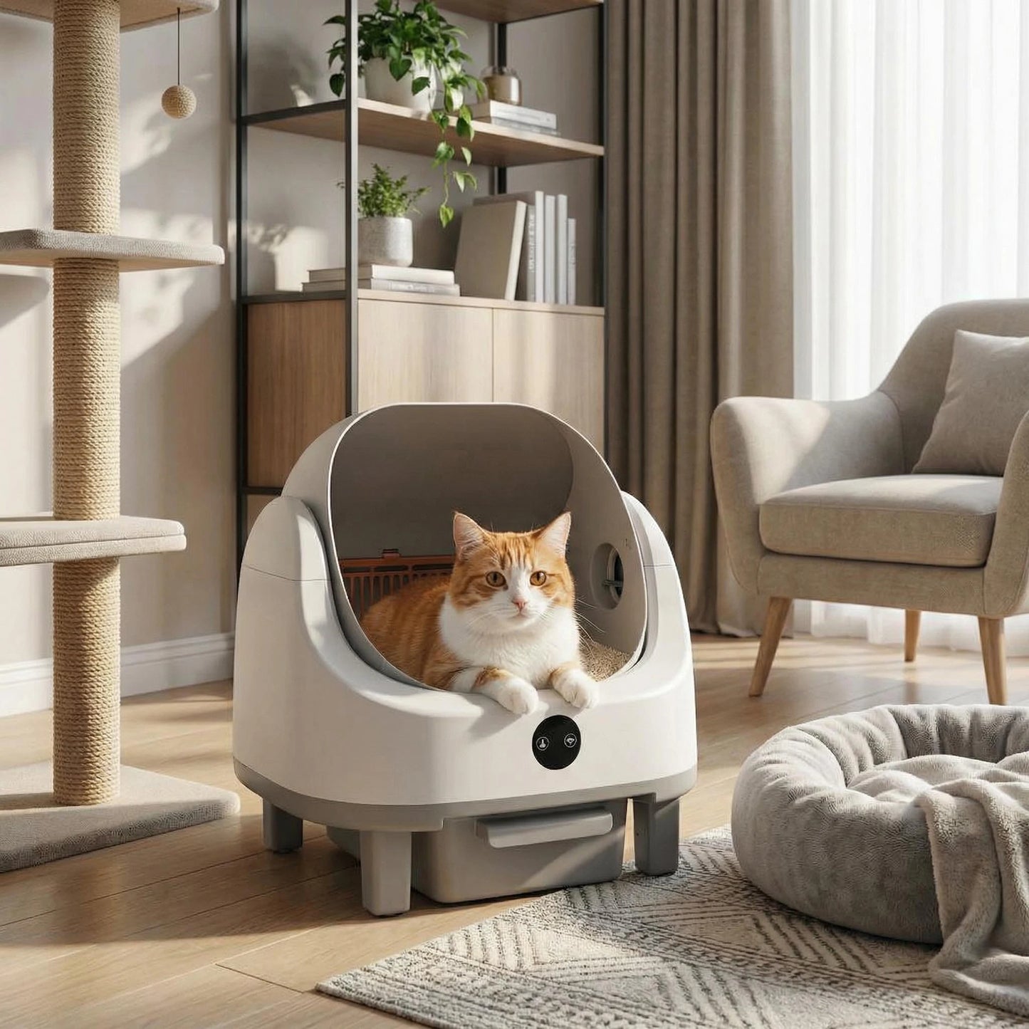 Self-Cleaning Litter Box With Odor Locking System