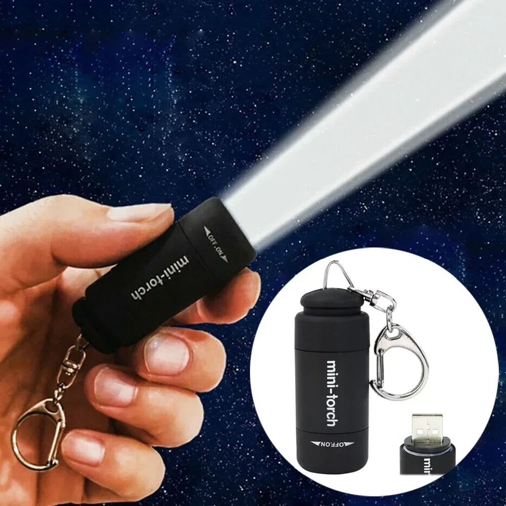 Pocket Keychain LED Rechargeable Flashlight