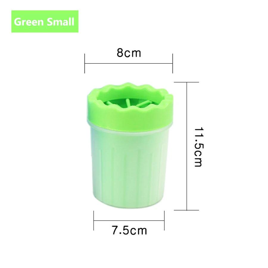 Paw & Foot Washing Cup With Silicone Brush