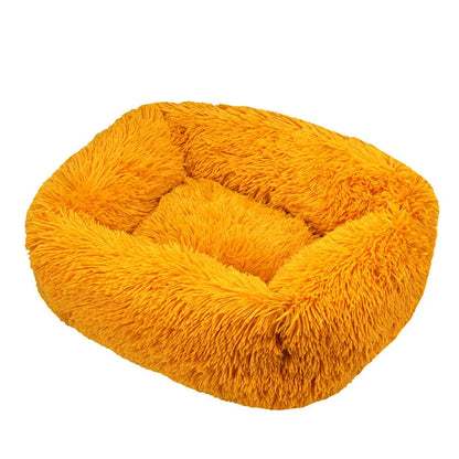 Luxury Dog Bed,  Square, Plush & Calming