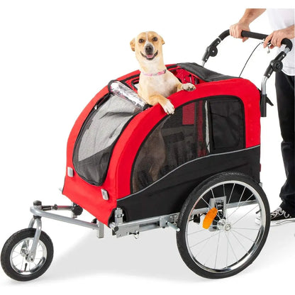 2-in-1 Dog Stroller and Bicycle Trailer,