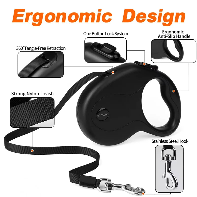 Automatic Retractable Dog & Pet Leash