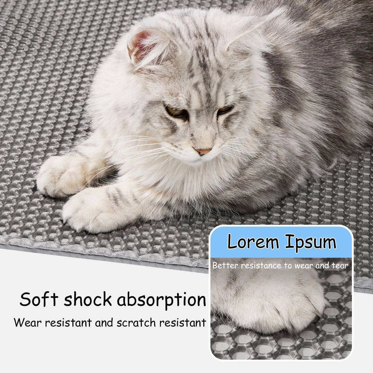 Cat Litter Mat Waterproof Double Layer Washable
