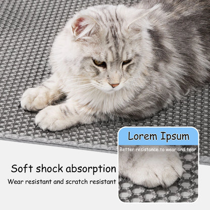 Cat Litter Mat Waterproof Double Layer Washable