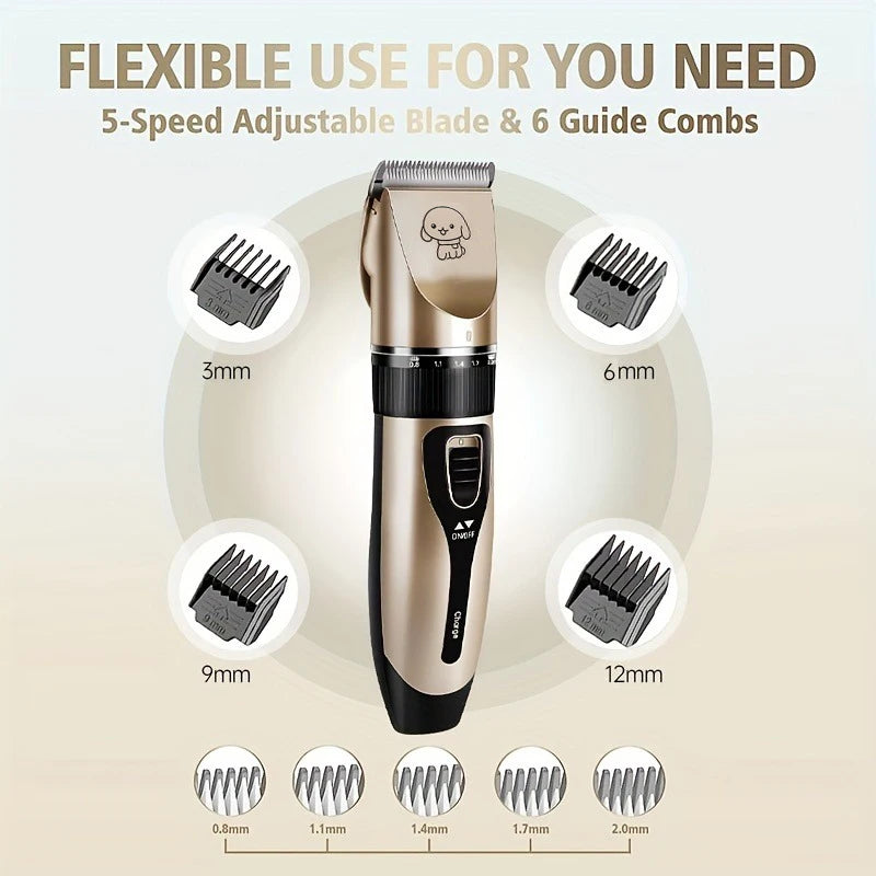 Pet-Hair, Precision Electric Trimmer Kit--Dogs, Cats, Rabbits, other Pets.