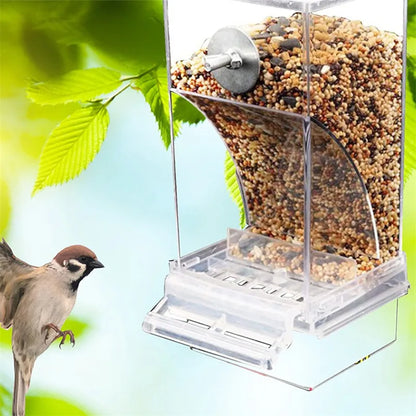 Acrylic No Mess Automatic Bird Cage Feeder