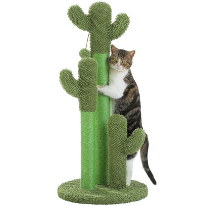 Cactus, Cat Tree with Condo, Hammock & Dangling Ball.