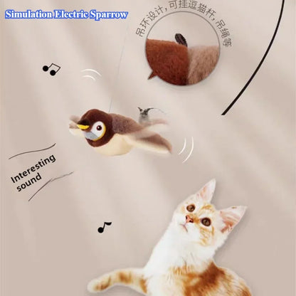 Cat Interactive Chirping Bird Toy (With Catnip)