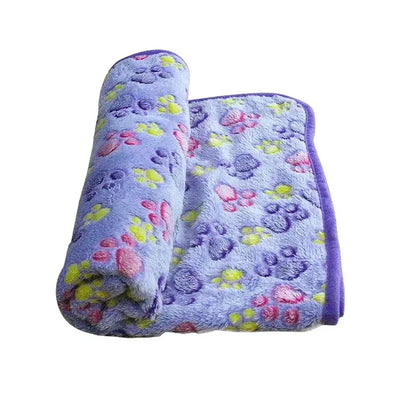 Soft, Fluffy, High-Quality Pet Blanket Cozy Cartoon Pattern Mat Warm Comfortable Blanket for Cats Dogs