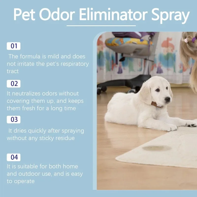 Long Lasting Pet Odor Eliminator Spray