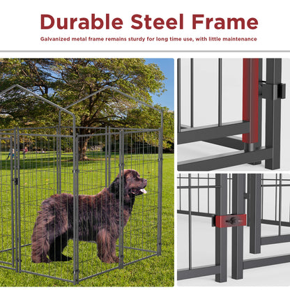 Large, Small & Extra Small Outdoor, Welded Wire Pet Playpen with UV Protection 