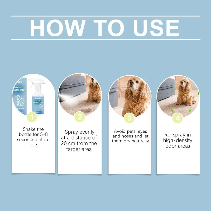 Long Lasting Pet Odor Eliminator Spray
