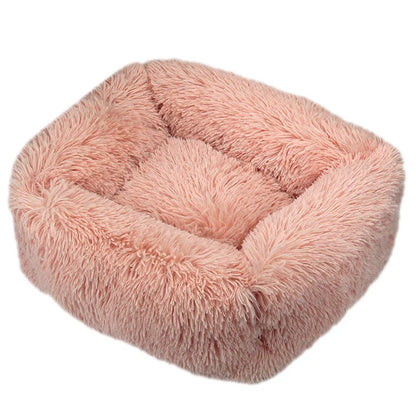 Luxury Dog Bed,  Square, Plush & Calming