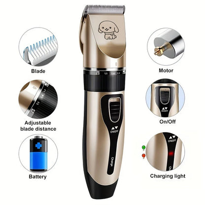 Pet-Hair, Precision Electric Trimmer Kit--Dogs, Cats, Rabbits, other Pets.