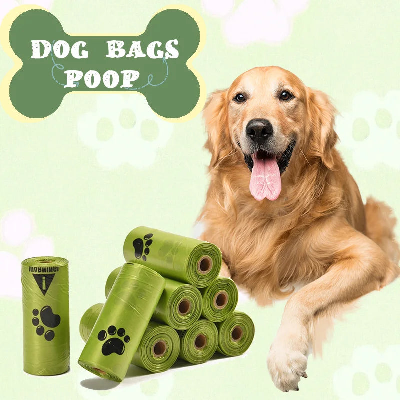 10 Rolla (15 per roll) Extra Thick Dog Poop Bags (Approx. 9"x12"), Leak-Proof Paw Print Pet Waste Bags